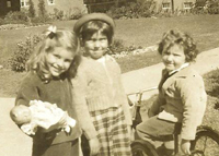 Young Michele with Friends